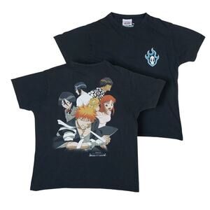 Vintage Y2K Bleach Shonen Jump Main Characters ichigo Double-Sided T-Shirt S